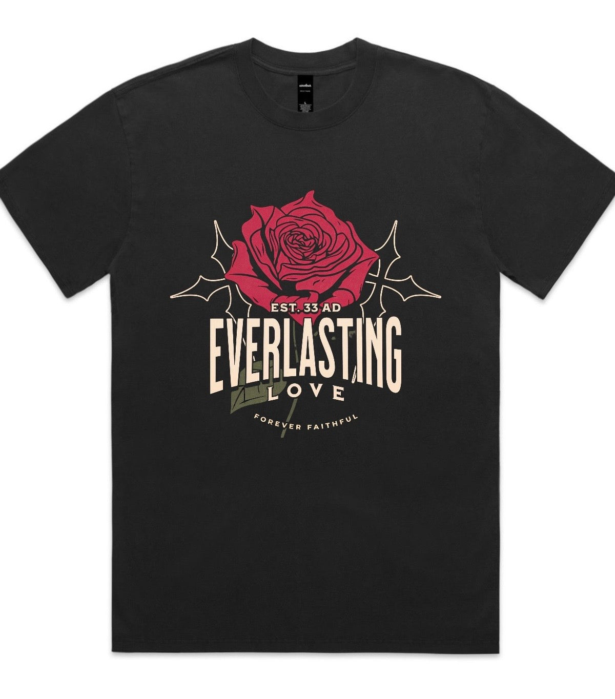 Everlasting Love Oversized Faded Tee