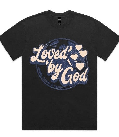 Loved By God Oversized Faded Tee