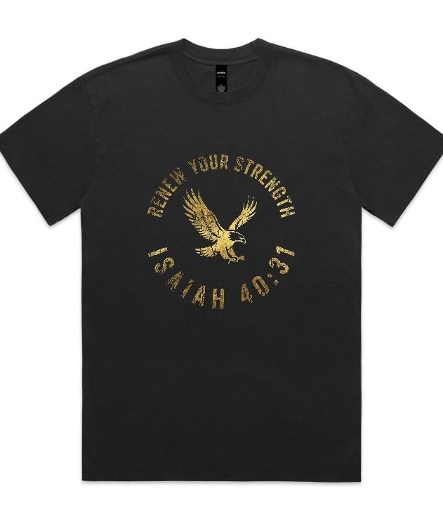 Isaiah 40:31 Oversized Faded Tee