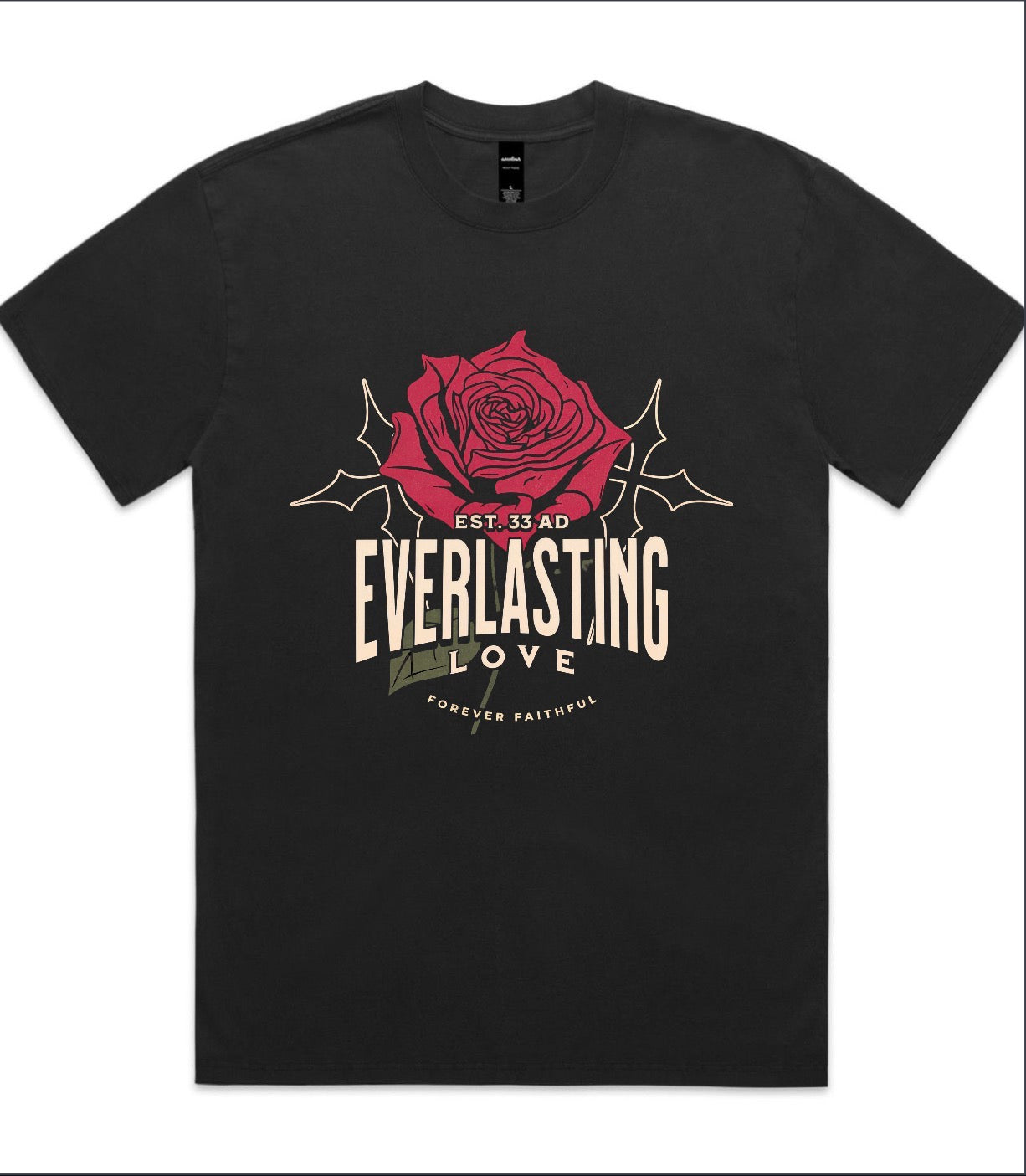 Everlasting Love Oversized Faded Tee