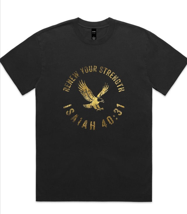 Isaiah 40:31 Oversized Faded Tee