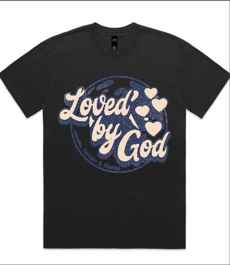 Loved By God Oversized Faded Tee