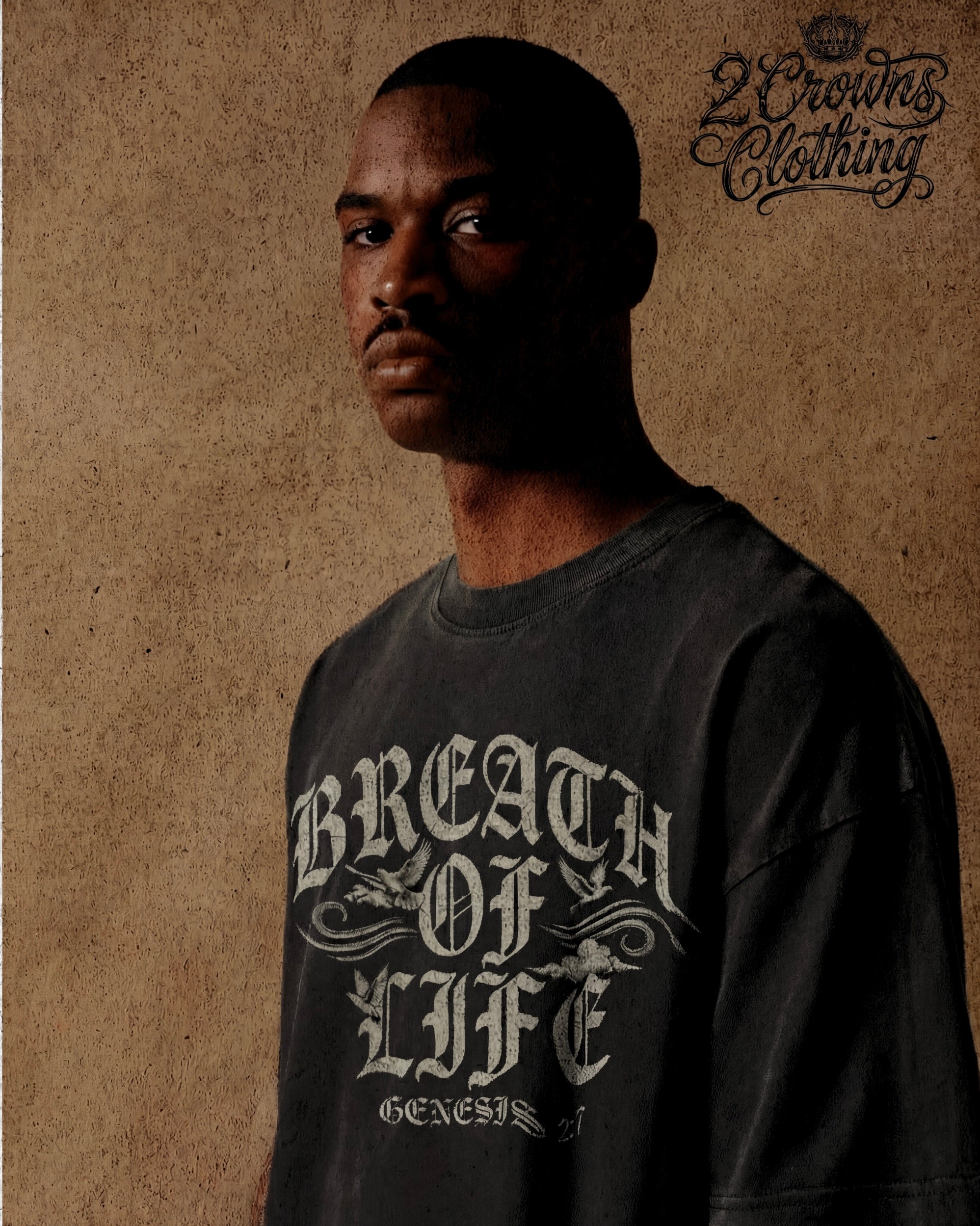 Breath Of Life Oversized Faded Tee