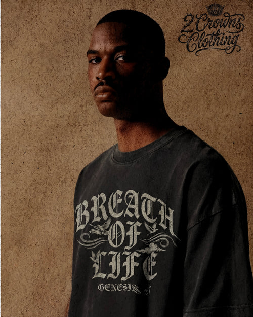 Breath Of Life Oversized Faded Tee